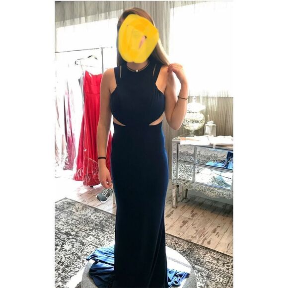 Faviana Formal/Prom Dress. Classic & Elegant.Navy.‎ Size 0 - Picture 1 of 12